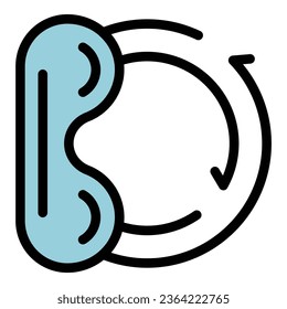 Call center icon outline vector. Hotel facility. Room hostel color flat