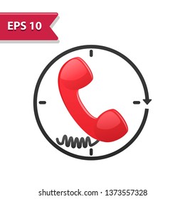 Call Center Icon. Professional, pixel-aligned icon in realistic colors.