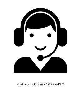Call center icon sign, Operator customer support symbol, Help center, Technical social support service, Isolated on white background, Vector Illustration
