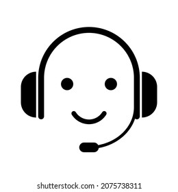 Call center icon sign, Operator customer support symbol, Help center, Technical social support service, Isolated on white background, Vector Illustration