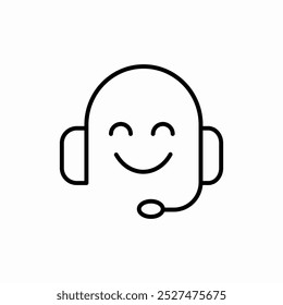 vetor de sinal de ícone de call center