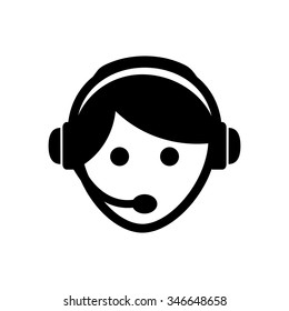 Call center icon, vector