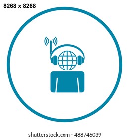 Call Center Icon Vector