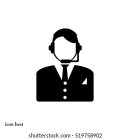 Call center icon, vector best flat icon, EPS