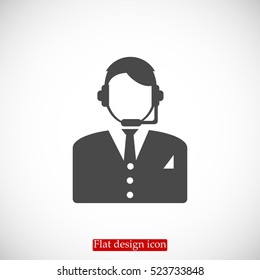 Call center icon, vector best flat icon, EPS
