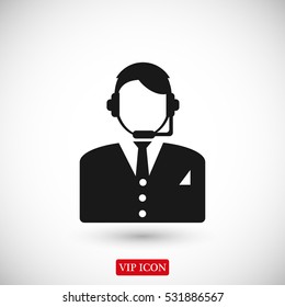 Call center icon, vector best flat icon, EPS