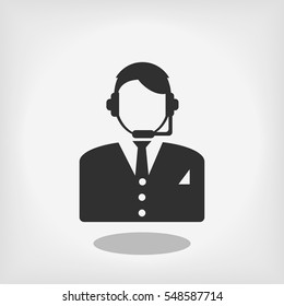 Call center icon, vector best flat icon, EPS