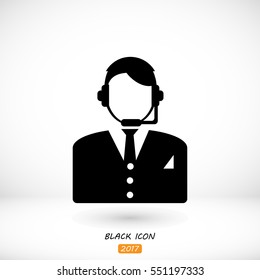 Call center icon, vector best flat icon, EPS
