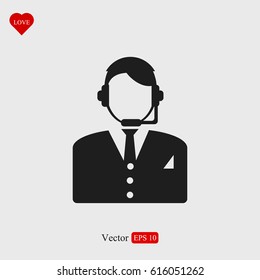 Call center icon, vector best flat icon, EPS