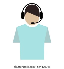 Call center icon, vector best flat icon, Call Center Agent - Vector