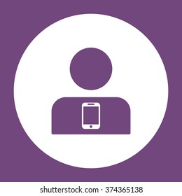 Call center Icon vector flat design