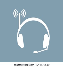 Call Center Icon Vector flat design style
