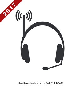 Call Center Icon Vector flat design style