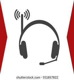 Call Center Icon Vector flat design style