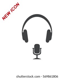 Call Center Icon Vector flat design style