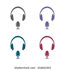 Call Center Icon Vector flat design style