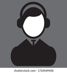 Call center icon. vector graphics