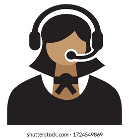 Call center icon. vector graphics