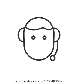 Call center icon. Vector Illustration.