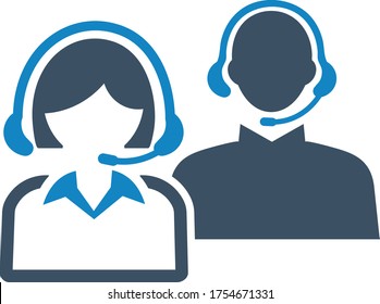 Call center icon (vector illustration)
