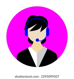 call center icon vector illustration.