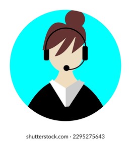 ilustración vectorial de icono del centro de llamadas.