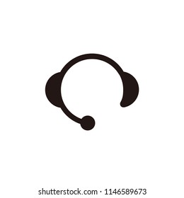 call center icon vector logo