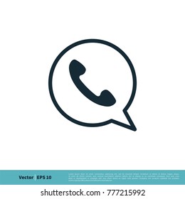 Call Center Icon Vector Logo Template Illustration Design. Vector EPS 10.