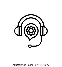 Call Center icon in vector. Logotype