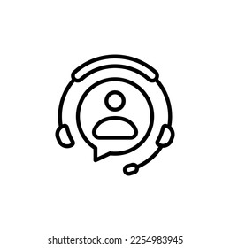 Call Center icon in vector. Logotype