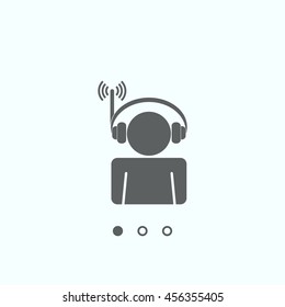 Call center Iconr, vector, icon flat