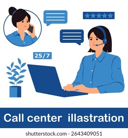 Call center images, symbols, headphones, happy, office, laptop, communication, app, background, page, job, colorful, internet, template, concept, icon, help and more