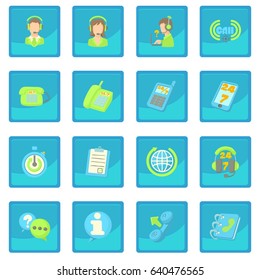 Call center items icon blue app for any design vector illustration