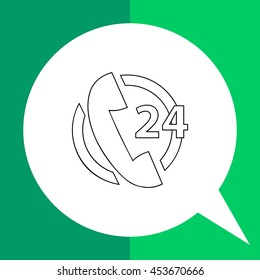 Call center line icon