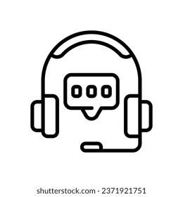 call center line icon. vector icon for your website, mobile, presentation, and logo design.