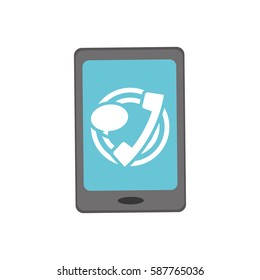 Call center line icon vector illustration graphic design