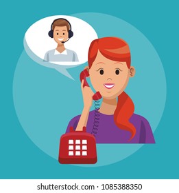 Call center line service