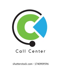 Call Center Logo, Communication support logo