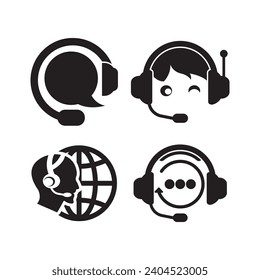 Call center logo icon, vector illustration design