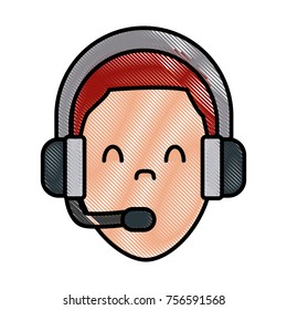 Call center man avatar