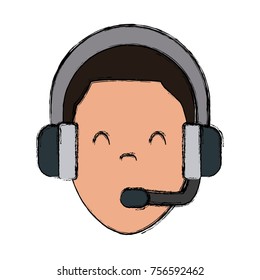 Call center man avatar