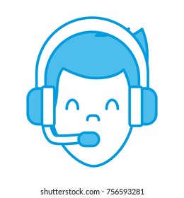 Call center man avatar