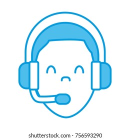 Call center man avatar