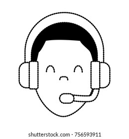 Call center man avatar