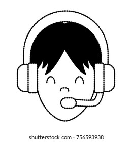 Call center man avatar
