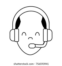 Call center man avatar