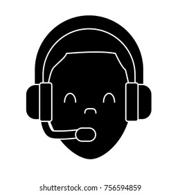 Call center man avatar