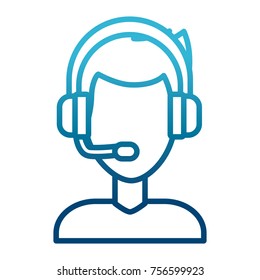 Call center man avatar