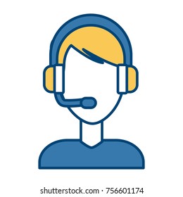 Call center man avatar