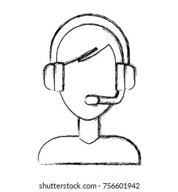 Call center man avatar